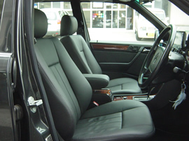 ベンツ Eクラス(W124)の本革シート張り替え
