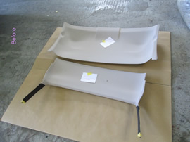 BMWZ4のルーフ内張り張り替え