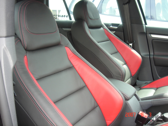 フォルクスワーゲン,ゴルフの本革シート張り替え